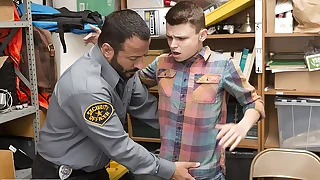 Mall Officer Brings the Suspected Twink to The Backroom for Processing - Perps4k